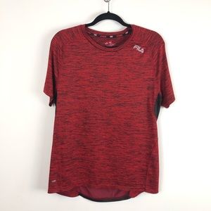 Fila Sport Tru-dry Athletic boys Top Red w Black